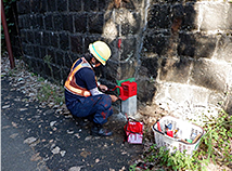 用地杭の塗色